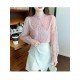  2024 Lace Embroidery Women's Long Sleeve Shirt
