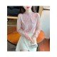  2024 Lace Embroidery Women's Long Sleeve Shirt