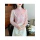  2024 Lace Embroidery Women's Long Sleeve Shirt