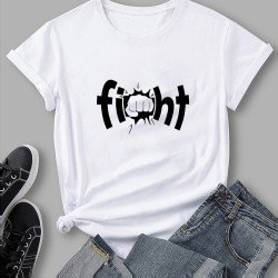 Printed Women Simple Casual Summer Tee Shirts