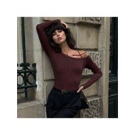 Designer Fitted Long Sleeve Ladies Tops