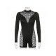  2024 Mesh High Neck Pure Color Women's Rompers