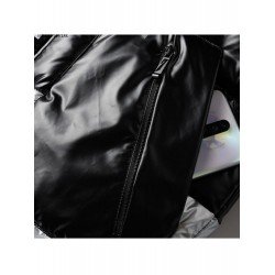  Men's Hooded Letter Printing Winter Cotton Jacket