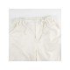 Summer White Solid Drawstring Cargo Trousers