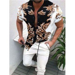 Printed Short Sleeve Summer Shirts For Men Printed Short Sleeve Summer Shirts For Men