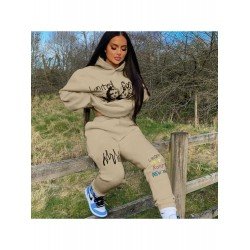 Casual Loose Letter Printing Women's Trouser Sets  Casual Loose Letter Printing Women's Trouser Sets