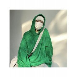 Casual Loose Hooded Pure Color Women's Sweater  Casual Loose Hooded Pure Color Women's Sweater