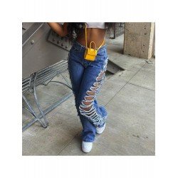  2024 Street Stylish Ripped Casual Denim Jeans