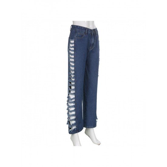  2024 Street Stylish Ripped Casual Denim Jeans