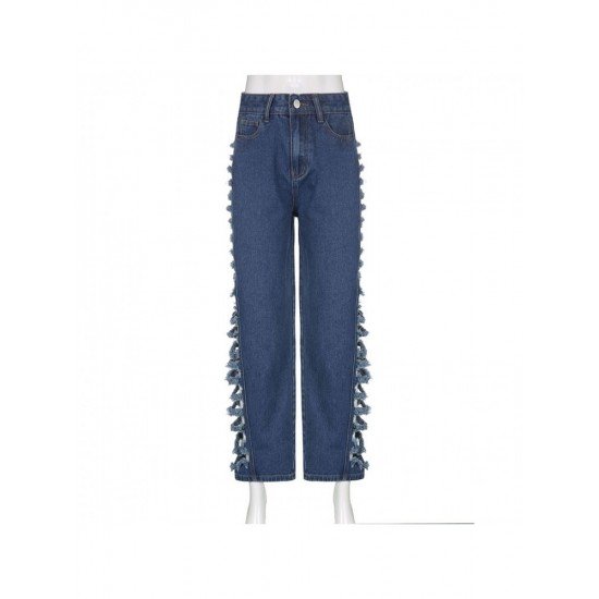  2024 Street Stylish Ripped Casual Denim Jeans