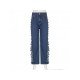  2024 Street Stylish Ripped Casual Denim Jeans