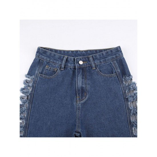  2024 Street Stylish Ripped Casual Denim Jeans