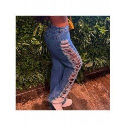 2024 Street Stylish Ripped Casual Denim Jeans 2024 Street Stylish Ripped Casual Denim Jeans