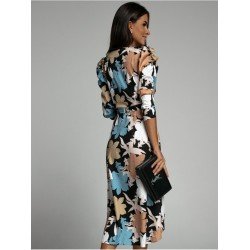 Bohemian Floral Puff Sleeve Ladies Dresses Bohemian Floral Puff Sleeve Ladies Dresses