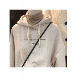 American Casual Letter Printed Hooded Women's Sweater  American Casual Letter Printed Hooded Women's Sweater