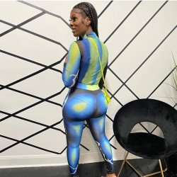  Fashion Skinny Contrast Color Women's Trousers Suit