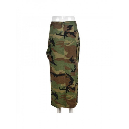  Fashion Personality Camouflage Split Women's Skirts