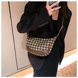 Ladies Canvas Houndstooth Leopard Shoulder Bags