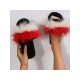  2024 Contrast Color Fur Slippers For Women