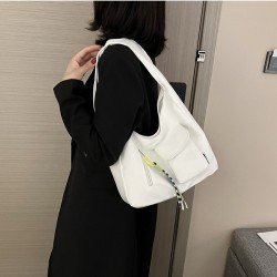  Pure Color Simple Women's Underarm Bag