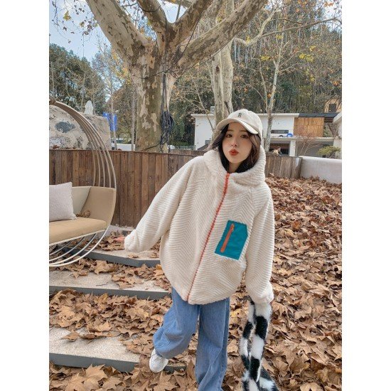  2024 Winter New Patchwork Women's Faux Fur