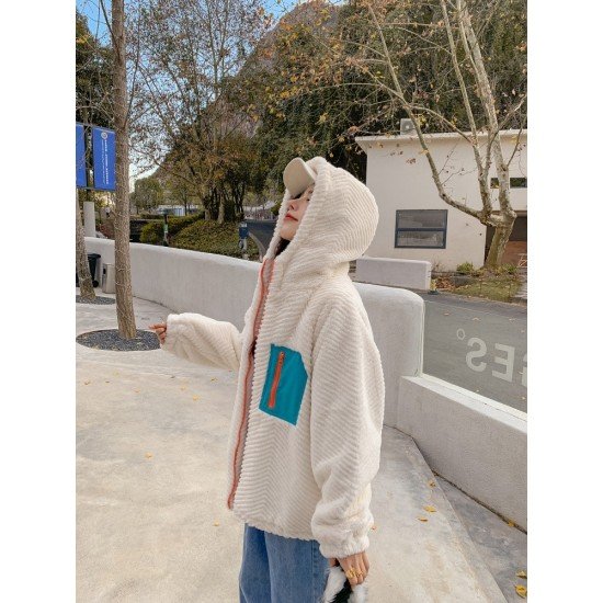  2024 Winter New Patchwork Women's Faux Fur