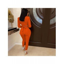 Stylish Tie Wrap Blazer Coat And Trouser Sets Stylish Tie Wrap Blazer Coat And Trouser Sets