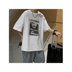 Oversized White Graphic Summer Teenager T Shirts Oversized White Graphic Summer Teenager T Shirts