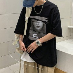 Oversized White Graphic Summer Teenager T Shirts