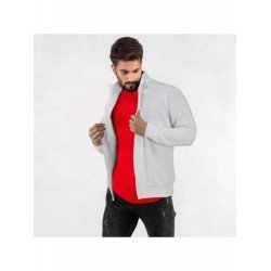 Pure Color Zipper Men's Casual Sweater  Pure Color Zipper Men's Casual Sweater