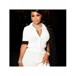 Casual Knitting Hollowed Out Women's Rompers  Casual Knitting Hollowed Out Women's Rompers