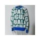  2024 Round Neck Loose Letter Contrast Color Sweater