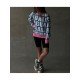  2024 Round Neck Loose Letter Contrast Color Sweater