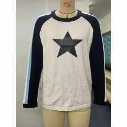  2024 Casual Star Printing Women's Crew Neck Sweater