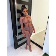 Tie Wrap Tie Wrap Sexy Matching 2 Piece Trouser Sets