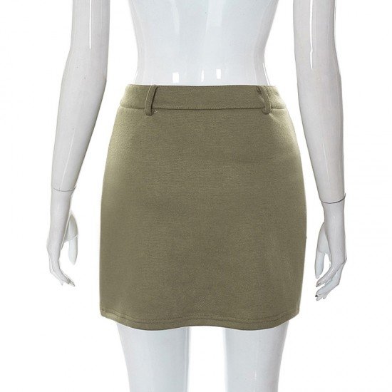  2024 New Summer Khaki Short Skirts