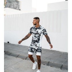  Casual Camouflage Fake Two Men's Shorts