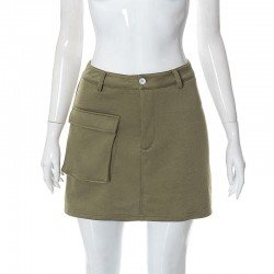  2024 New Summer Khaki Short Skirts