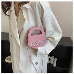 Casual Solid Chain Shoulder Bags For Women