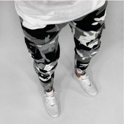  Casual Camouflage Long Deinm Jeans For Men
