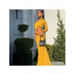 Stylish Ladies One Shoulder Solid Midi Dress Stylish Ladies One Shoulder Solid Midi Dress