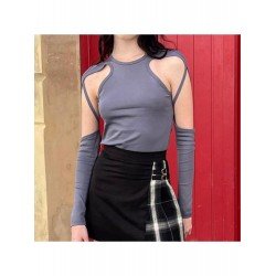2024 Summer Design Bandage Pure Color Women's Top  2024 Summer Design Bandage Pure Color Women's Top