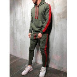 Exercise Contrast Color Hoodie With Long Pants Exercise Contrast Color Hoodie With Long Pants