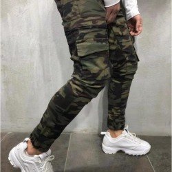 Street Men Camouflage Pencil Cargo Jeans