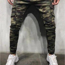 Street Men Camouflage Pencil Cargo Jeans