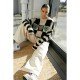  2024 Contrast Color Checkerboard Knitted Sweater