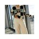  2024 Contrast Color Checkerboard Knitted Sweater