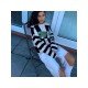  2024 Contrast Color Checkerboard Knitted Sweater