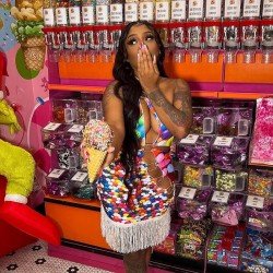 Sexy Hollowed Out Printing Tassels Women's Sleeveless Dress  Sexy Hollowed Out Printing Tassels Women's Sleeveless Dress