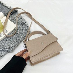 Easy Matching Black Hasp Felt Shoulder Bags